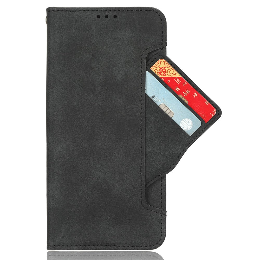 For Samsung Galaxy Z Fold7 5G Stand Case with Pencil Slot Leather Wallet Phone Cover - Black