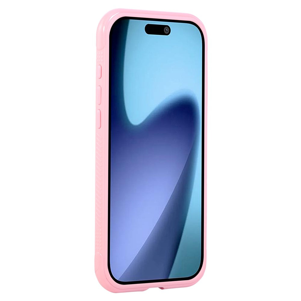 For iPhone 17 Pro Max Case Compatible with MagSafe TPU + PC Transparent Protective Phone Cover - Pink