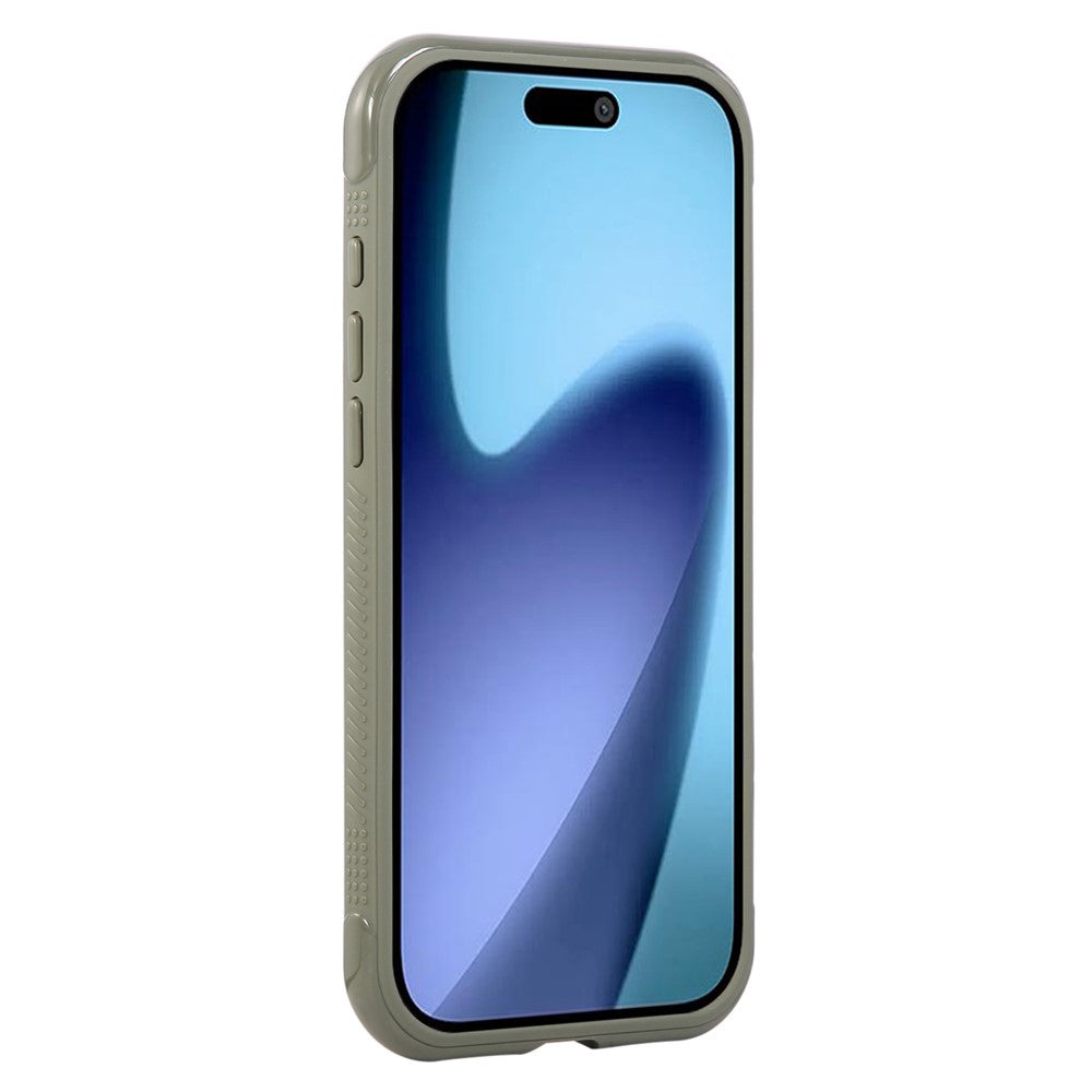 For iPhone 17 Pro Max Case TPU + PC Transparent Protective Phone Cover with Wrist Strap - Blackish Green