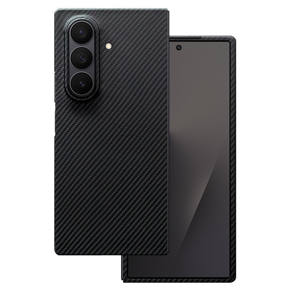 For Samsung Galaxy Z Fold7 5G Magnetic Case Aramid Fiber 600D Fine Texture Phone Cover with Front Frame