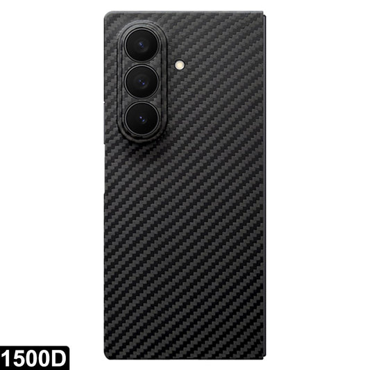 For Samsung Galaxy Z Fold7 5G Magnetic Case Aramid Fiber 1500D Coarse Texture Phone Cover (Precise Lens Hole)