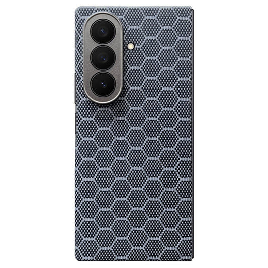 For Samsung Galaxy Z Fold7 5G Magnetic Case Precise Cutouts Aramid Fiber Honeycomb Texture Phone Cover with Front Frame