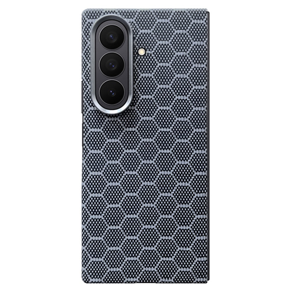 For Samsung Galaxy Z Fold7 5G Magnetic Case Aramid Fiber Honeycomb Texture Phone Cover
