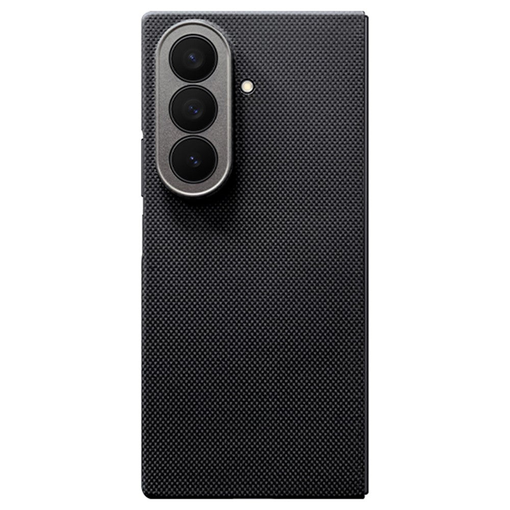 For Samsung Galaxy Z Fold7 5G Magnetic Case Precise Cutouts Fine Grid Aramid Fiber Phone Cover with Metal Lens Frame