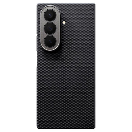 For Samsung Galaxy Z Fold7 5G Magnetic Case Precise Cutouts Fine Grid Aramid Fiber Phone Cover with Metal Lens Frame