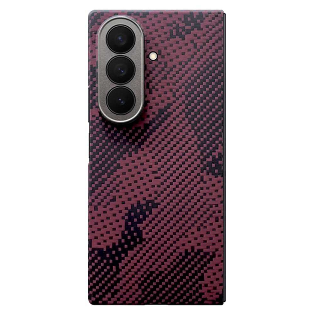 For Samsung Galaxy Z Fold7 5G Magnetic Case Precise Cutouts Camouflage Pattern Aramid Fiber Phone Cover with Metal Lens Frame