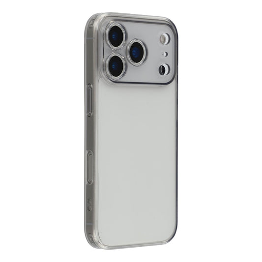 X-LEVEL For iPhone 17 Pro Max Case Precise Cutout Matte Tempered Glass + TPU Phone Cover - Transparent Black