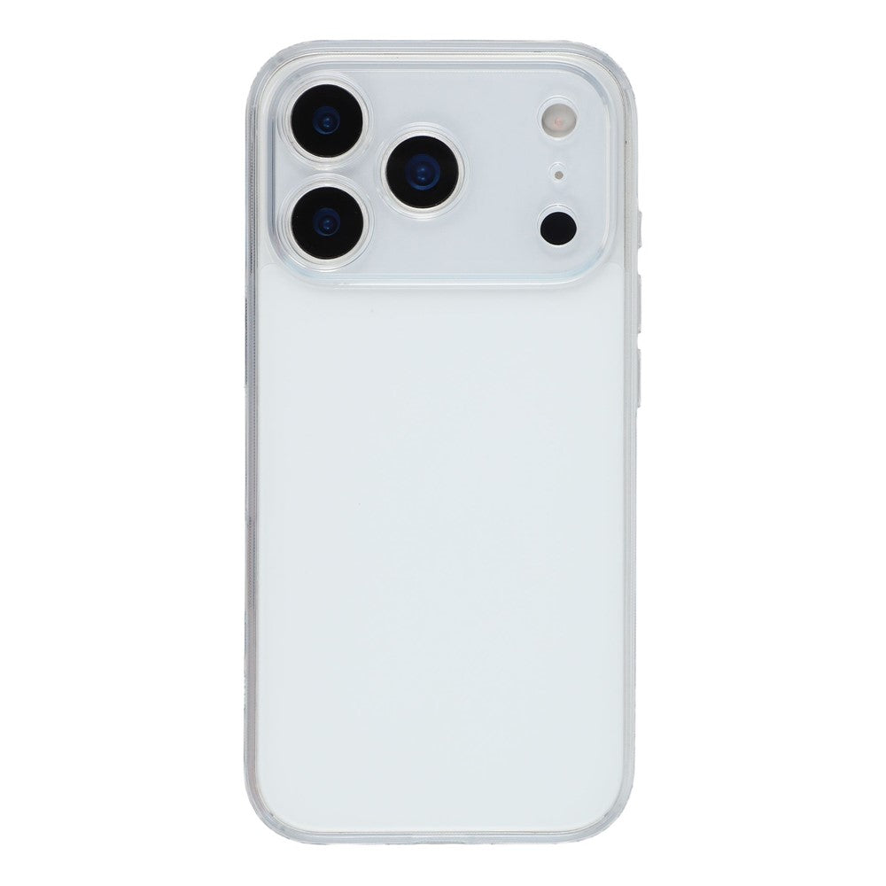 X-LEVEL For iPhone 17 Pro Max Case Precise Cutout Matte Tempered Glass + TPU Phone Cover - Transparent