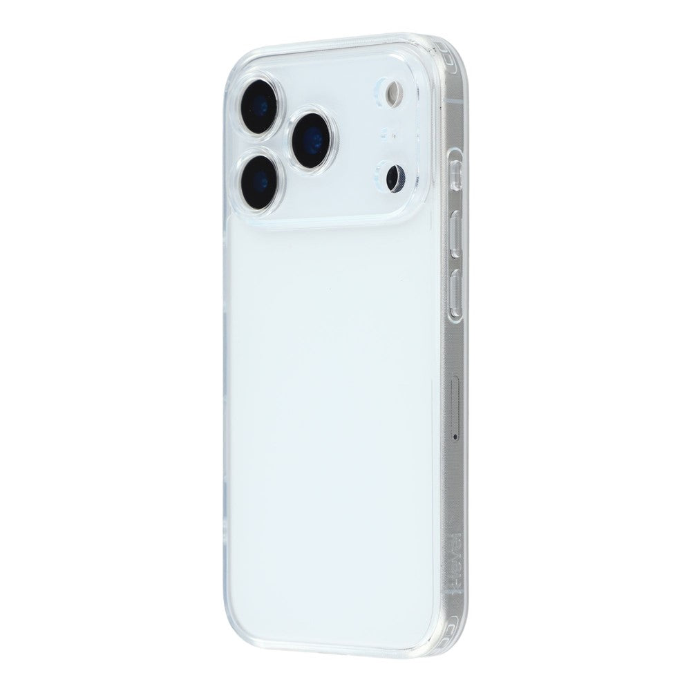 X-LEVEL For iPhone 17 Pro Max Case Precise Cutout Matte Tempered Glass + TPU Phone Cover - Transparent