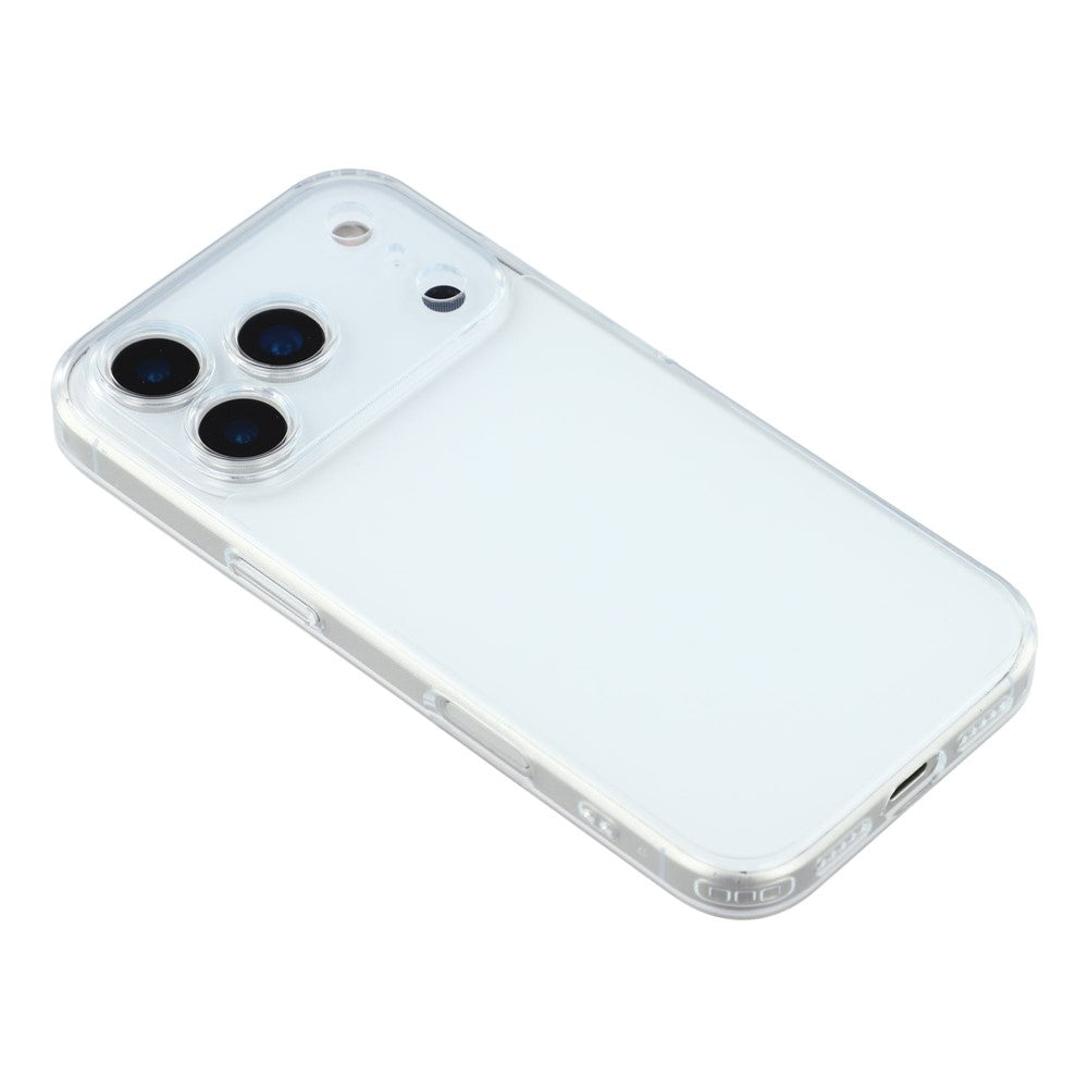 X-LEVEL For iPhone 17 Pro Max Case Precise Cutout Matte Tempered Glass + TPU Phone Cover - Transparent