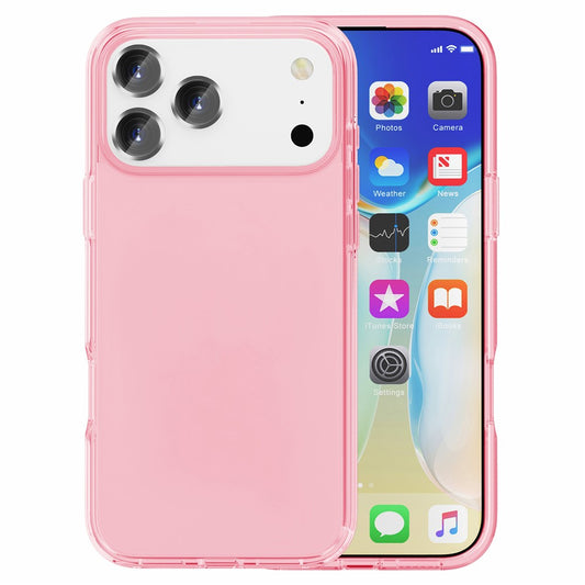 AMORUS For iPhone 17 Pro Max Case Soft TPU Hard PC Back Shockproof Phone Cover - Clear Pink