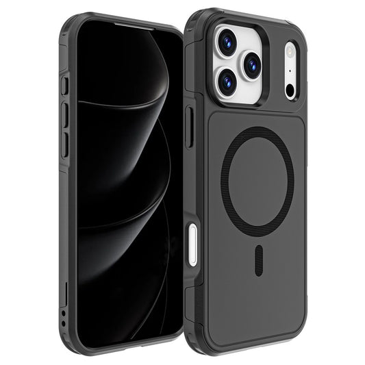 For iPhone 17 Pro Max Case Compatible with MagSafe PC + TPU Anti-drop Phone Cover