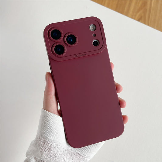 For iPhone 17 Pro Max Case Precision Cutout TPU Protective Phone Cover - Wine Red