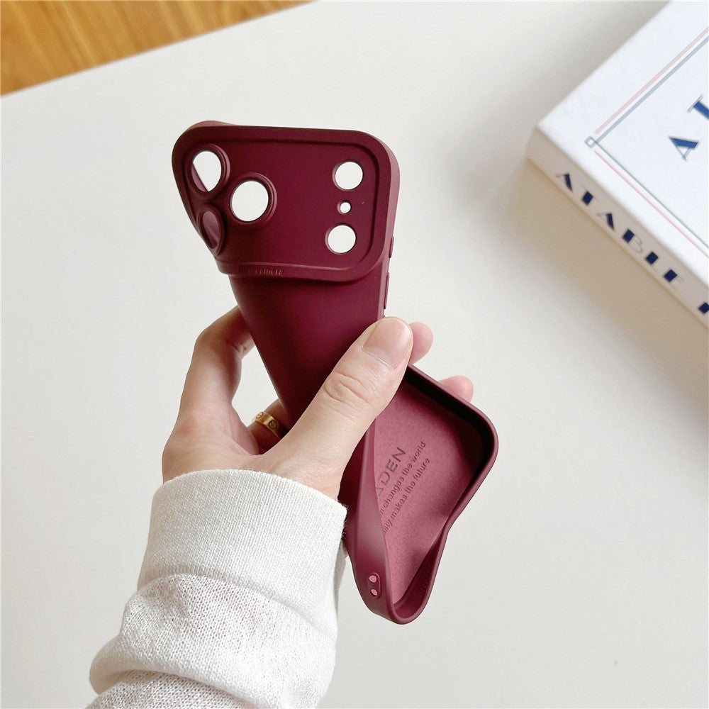 For iPhone 17 Pro Max Case Precision Cutout TPU Protective Phone Cover - Wine Red