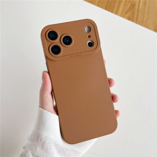 For iPhone 17 Pro Max Case Precision Cutout TPU Protective Phone Cover - Brown