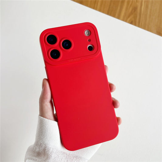 For iPhone 17 Pro Max Case Precision Cutout TPU Protective Phone Cover - Red