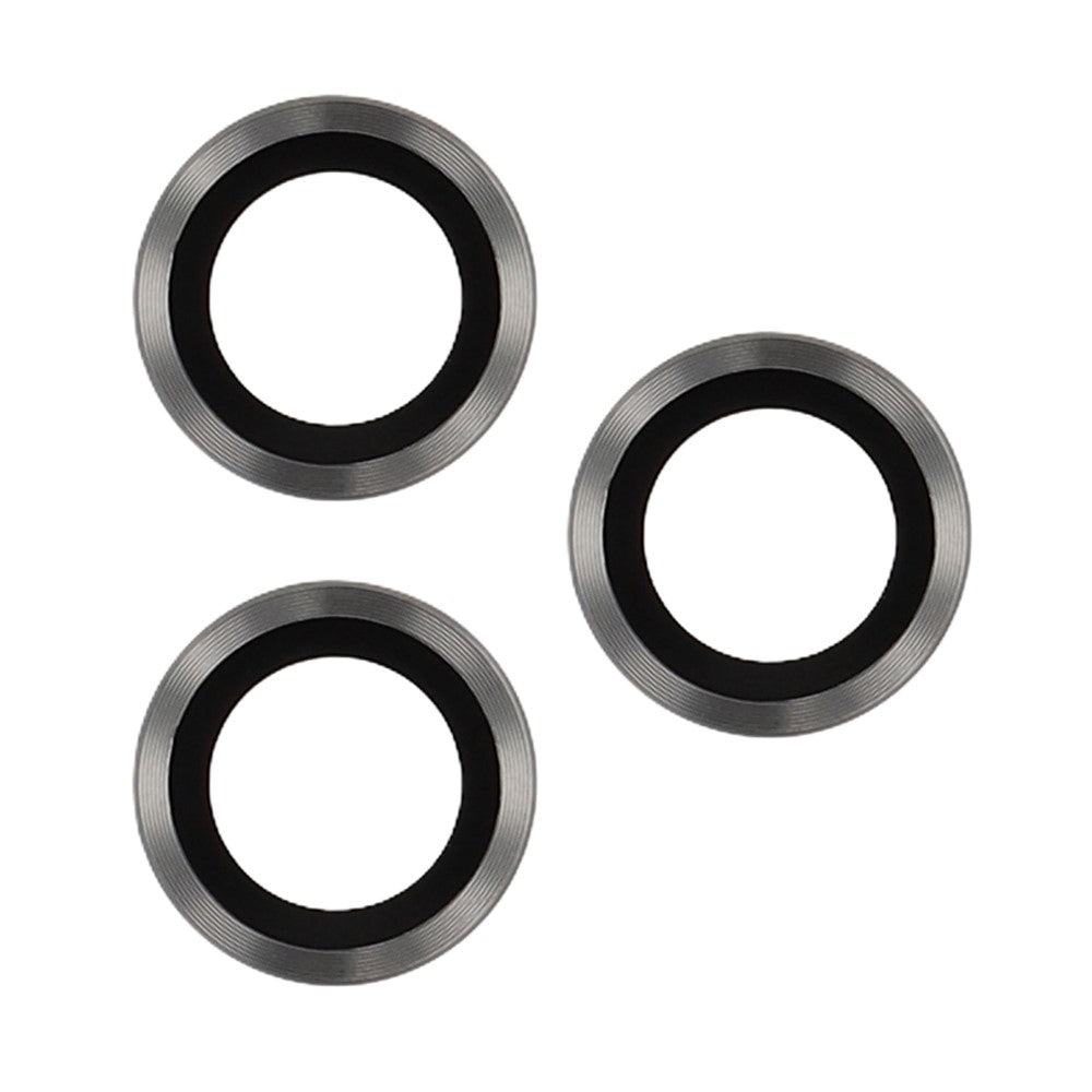 For iPhone 17 Pro Max Magnetic Case TPU PC Clear Phone Cover with Lens Frame Kickstand  /  Lens Film - Grey