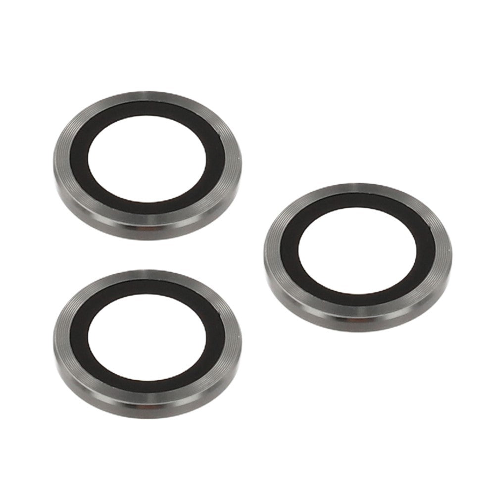 For iPhone 17 Pro Max Magnetic Case TPU PC Clear Phone Cover with Lens Frame Kickstand  /  Lens Film - Grey