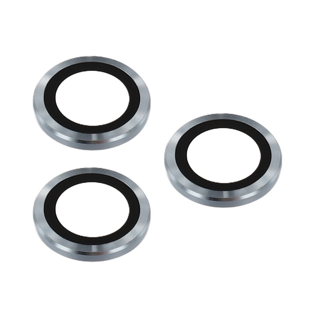 For iPhone 17 Pro Max Magnetic Case TPU PC Clear Phone Cover with Lens Frame Kickstand  /  Lens Film - Baby Blue