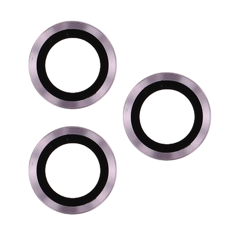 For iPhone 17 Pro Max Magnetic Case TPU PC Clear Phone Cover with Lens Frame Kickstand  /  Lens Film - Purple