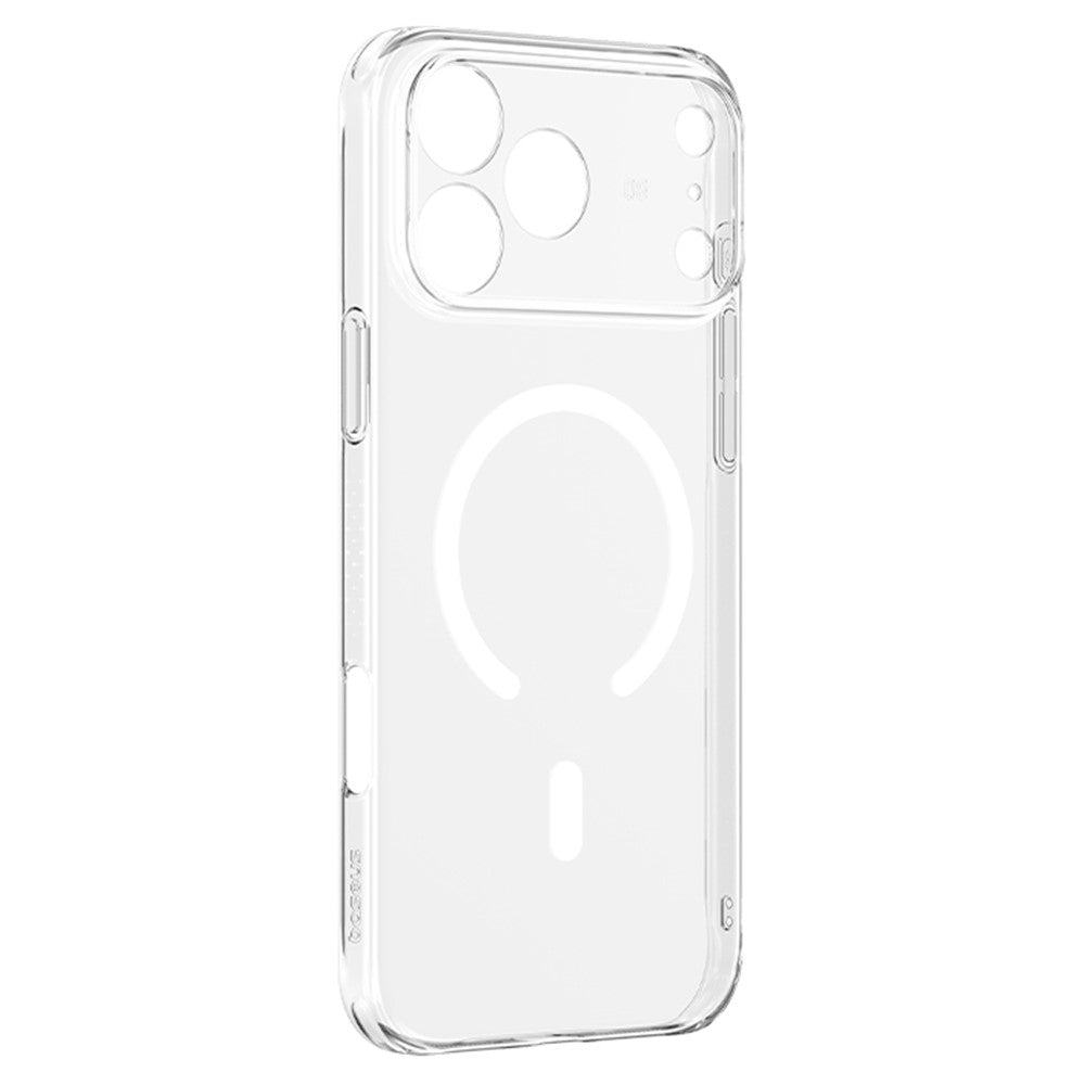 BASEUS Crystal Series For iPhone 17 Pro Max Case Compatible with MagSafe Slim Clear PC Phone Cover