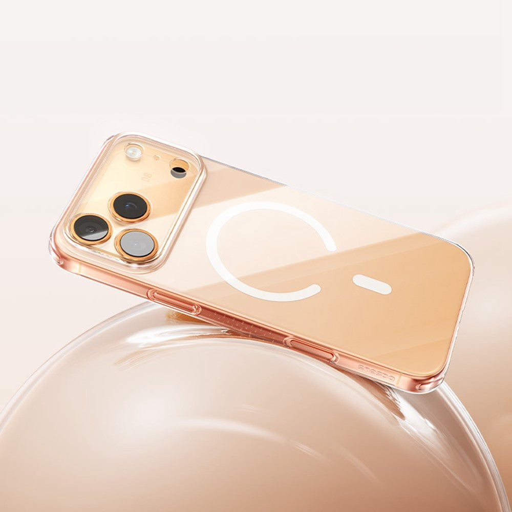 BASEUS Crystal Series For iPhone 17 Pro Max Case Compatible with MagSafe Slim Clear PC Phone Cover