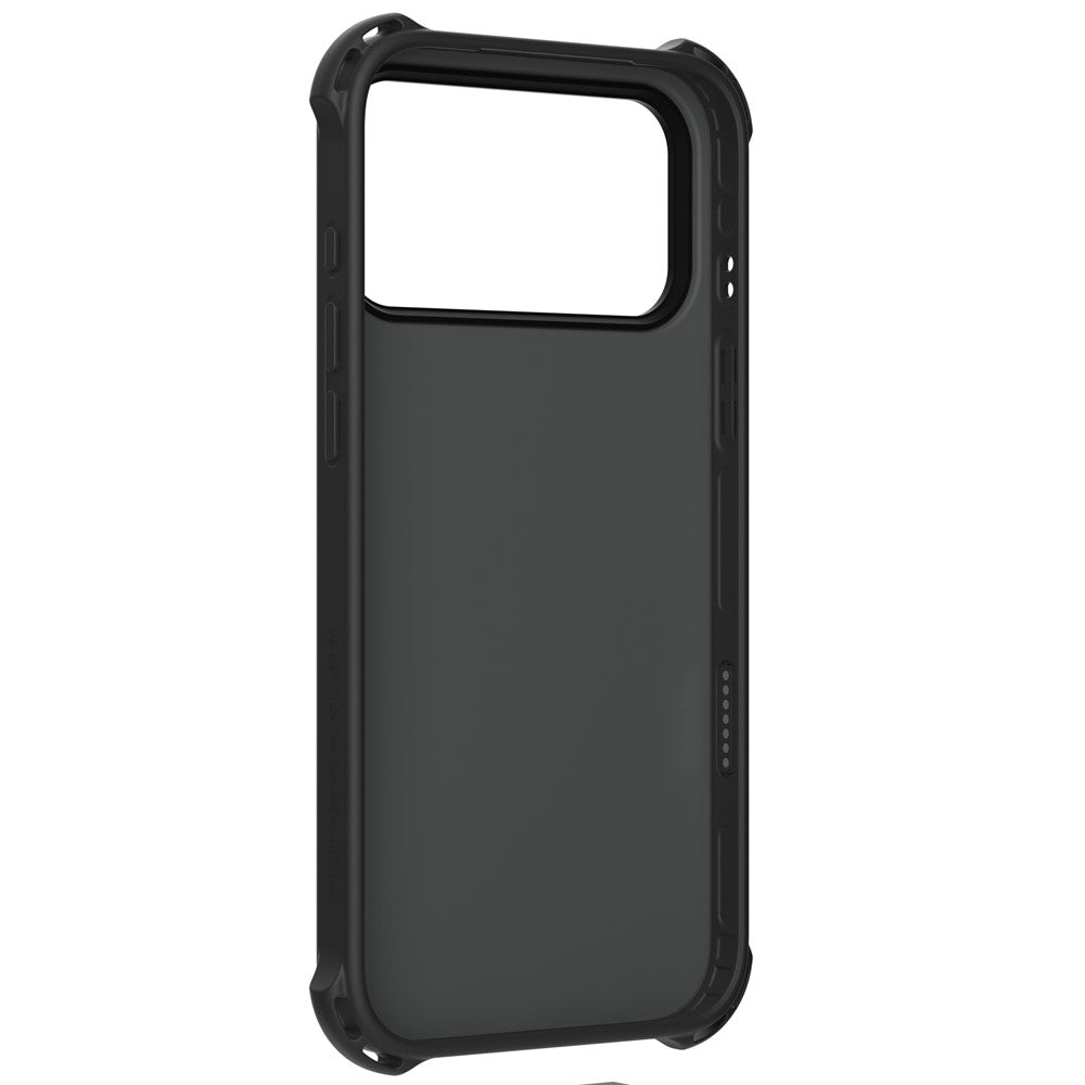 YOUNGKIT For iPhone 17 Pro Max Magnetic Case Jeans Cloth Texture TPU Canvas Phone Back Cover - Black