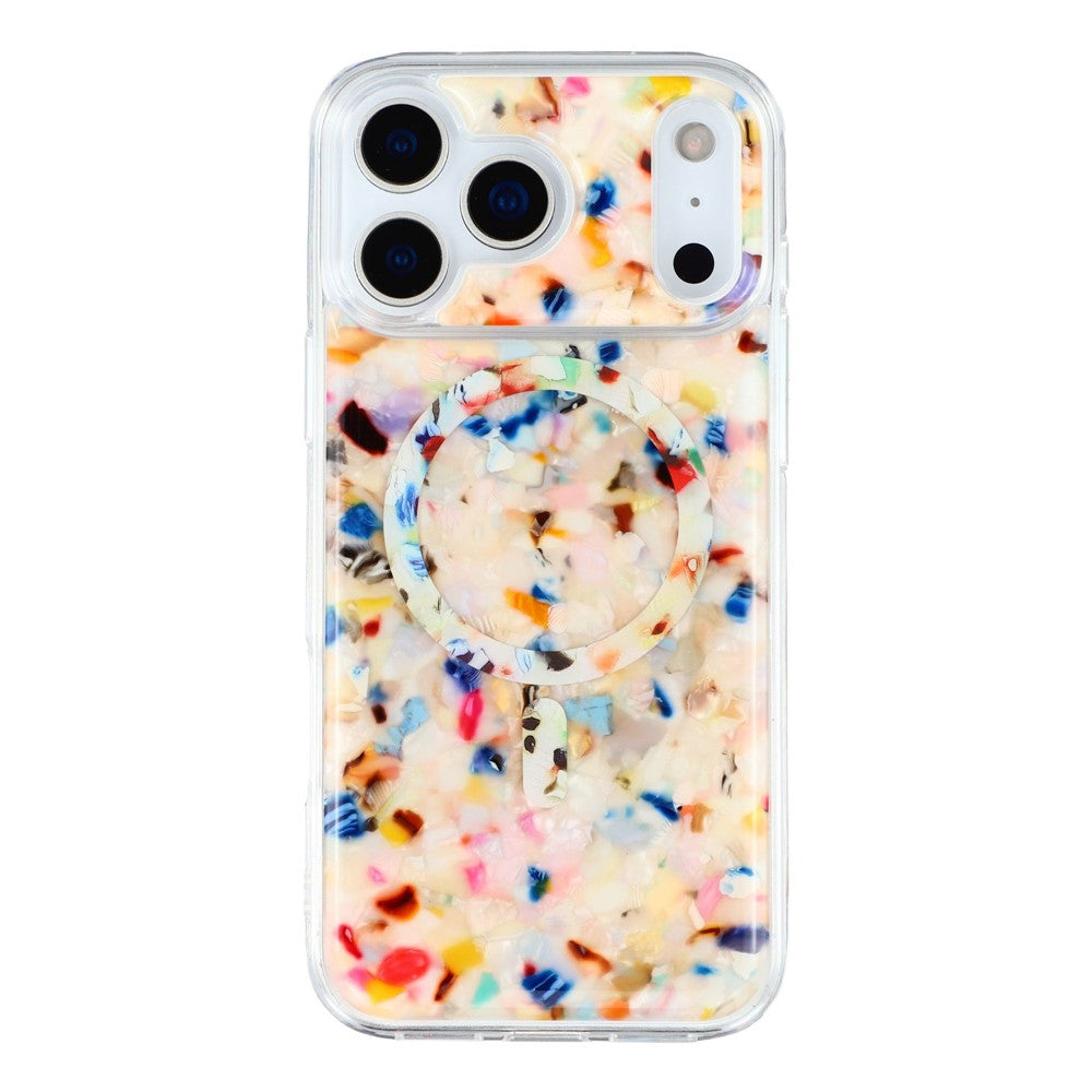 JAUCASE For iPhone 17 Pro Max Case Compatible with MagSafe Shell Design TPU + PC Phone Cover - Colorful Shell