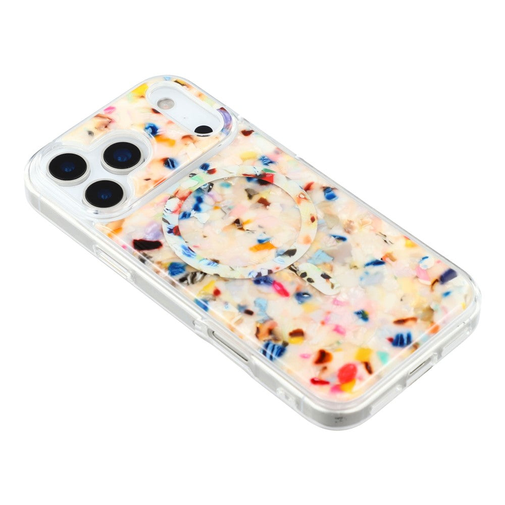 JAUCASE For iPhone 17 Pro Max Case Compatible with MagSafe Shell Design TPU + PC Phone Cover - Colorful Shell