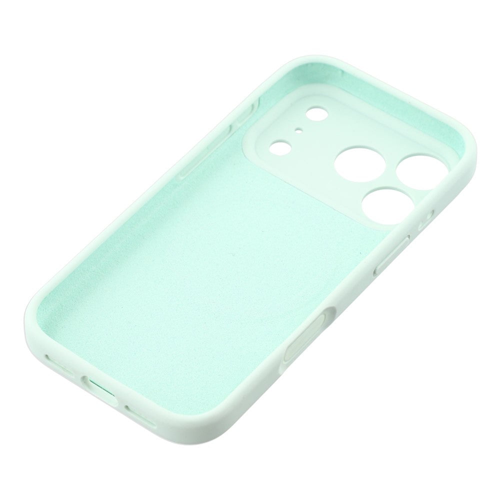 For iPhone 17 Pro Max Case Compatible with MagSafe Liquid Silicone + PC Phone Cover with Camera Touch Control Button - Light Green