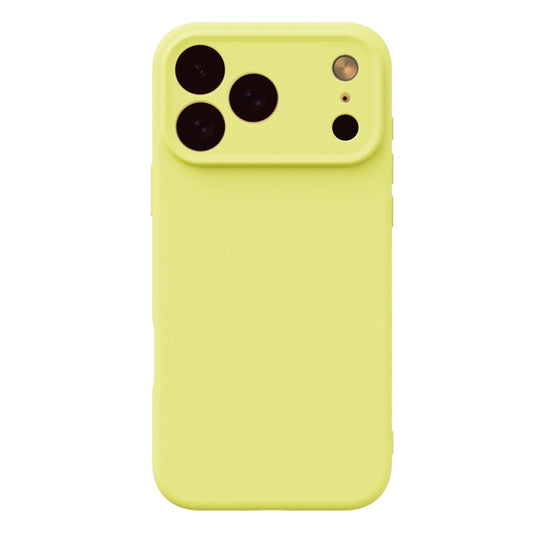 YCADEN For iPhone 17 Pro Max Case Precise Cutouts TPU Phone Back Cover - Pear Yellow
