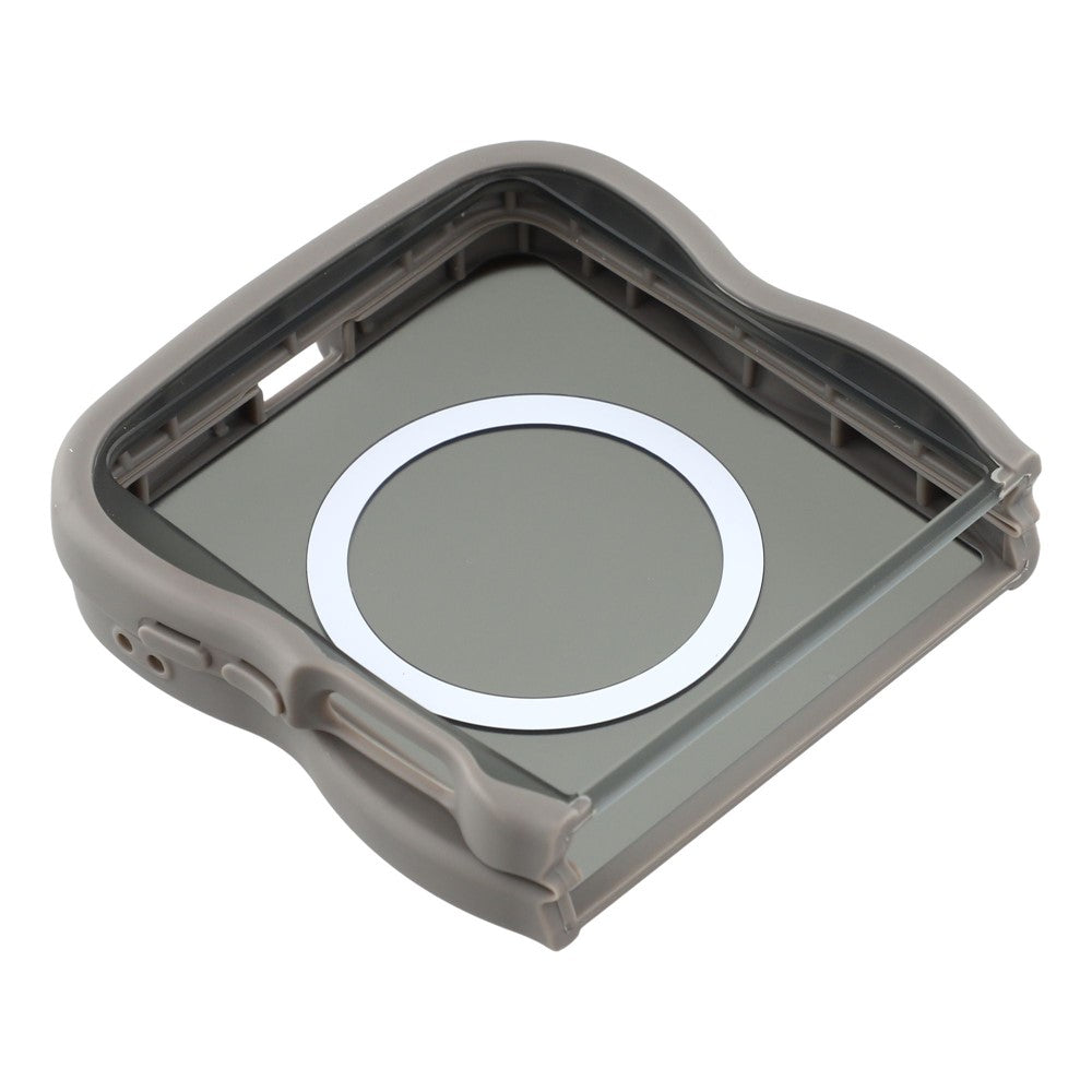 For Samsung Galaxy Z Flip7 5G Case Compatible with MagSafe TPU + PC Phone Back Cover Skin Touch Wave Shape - Grey