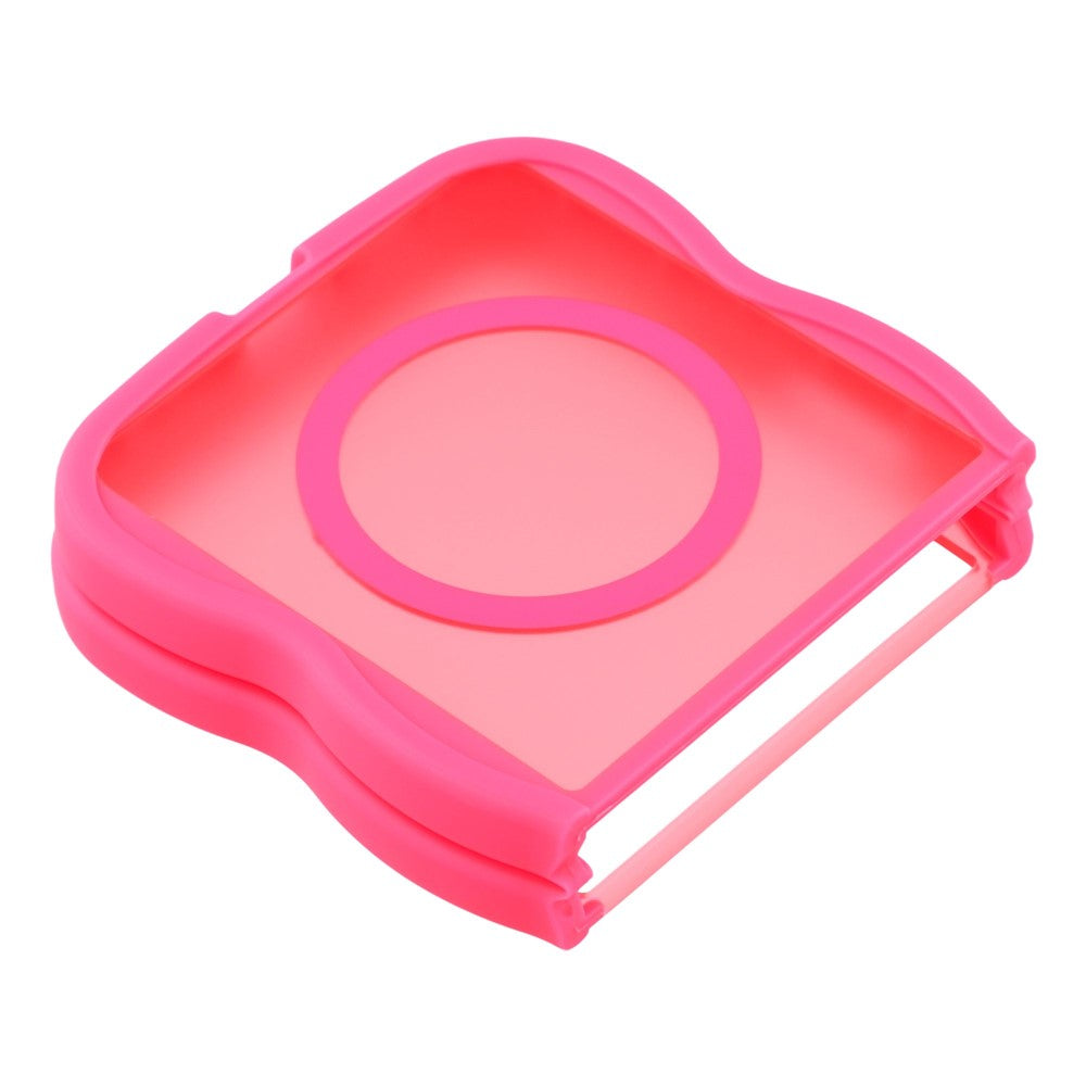 For Samsung Galaxy Z Flip7 5G Case Compatible with MagSafe TPU + PC Phone Back Cover Skin Touch Wave Shape - Rose