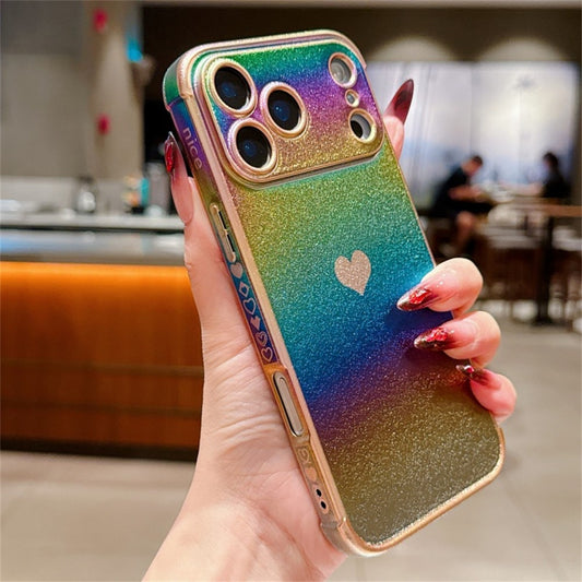 For iPhone 17 Pro Max Magnetic Case TPU Dazzling Color Electroplated Phone Back Cover - Colorful