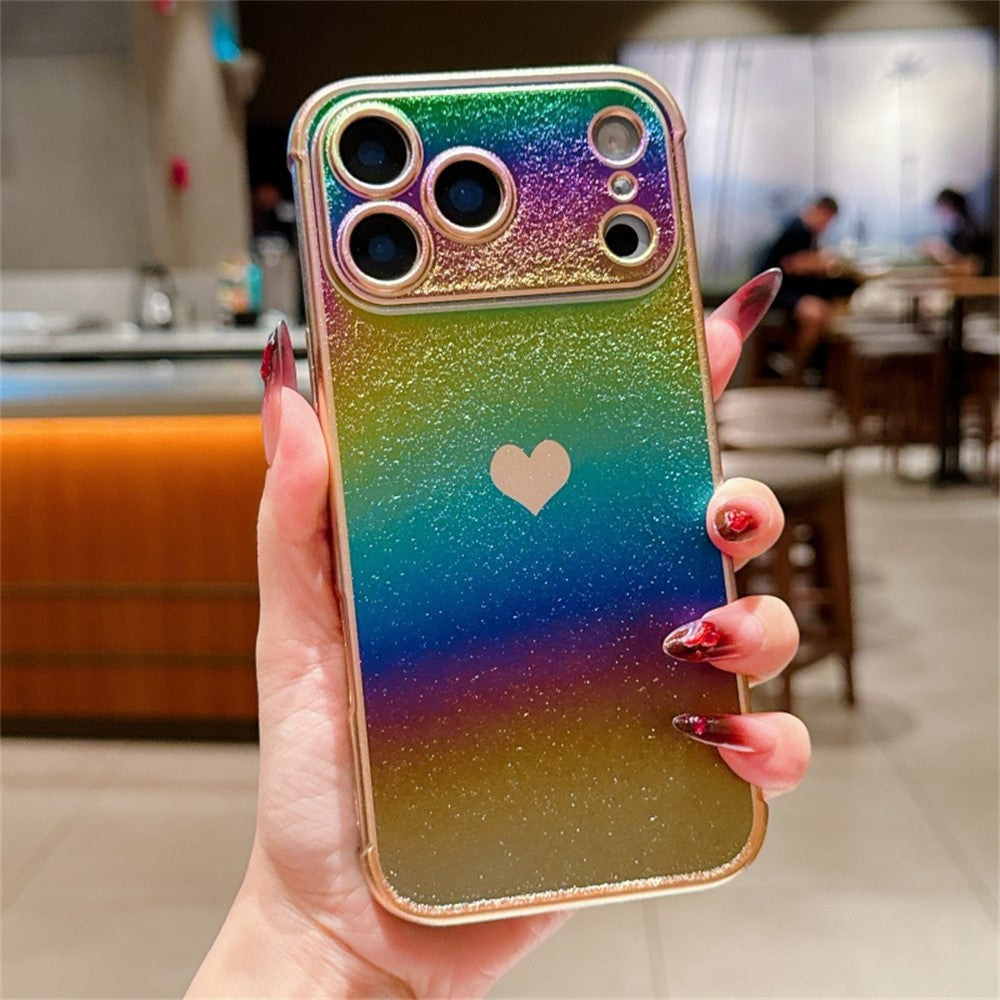 For iPhone 17 Pro Max Magnetic Case TPU Dazzling Color Electroplated Phone Back Cover - Colorful