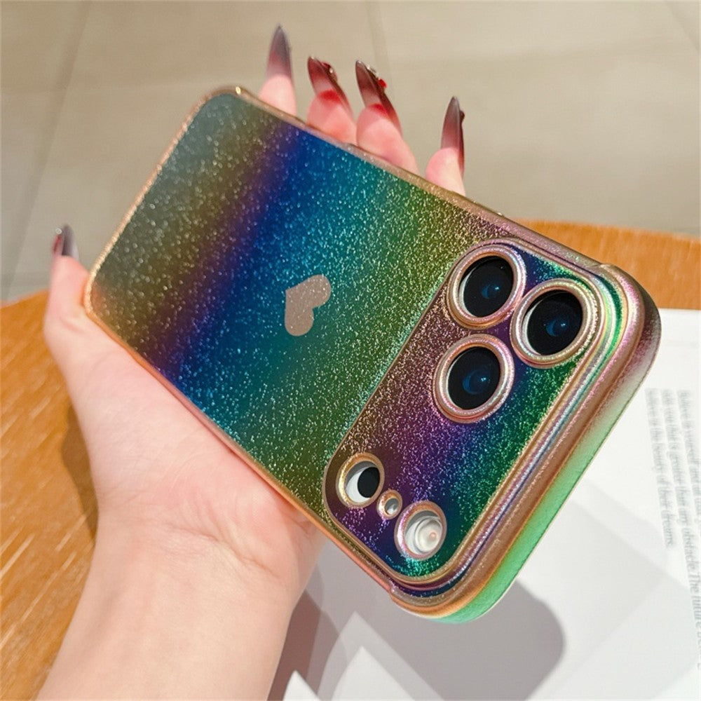 For iPhone 17 Pro Max Magnetic Case TPU Dazzling Color Electroplated Phone Back Cover - Colorful