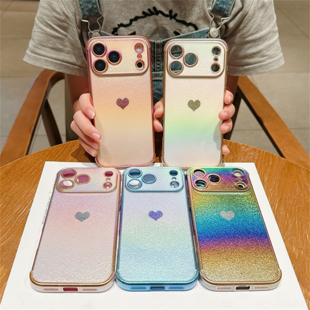 For iPhone 17 Pro Max Magnetic Case TPU Dazzling Color Electroplated Phone Back Cover - Colorful