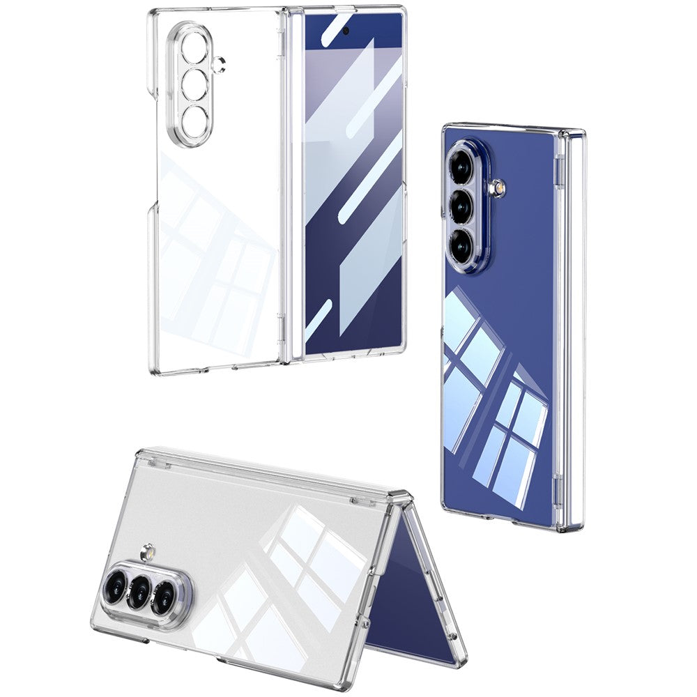 GKK For Samsung Galaxy Z Fold7 5G Case Magnetic Hinge Protection Hard PC Clear Phone Cover