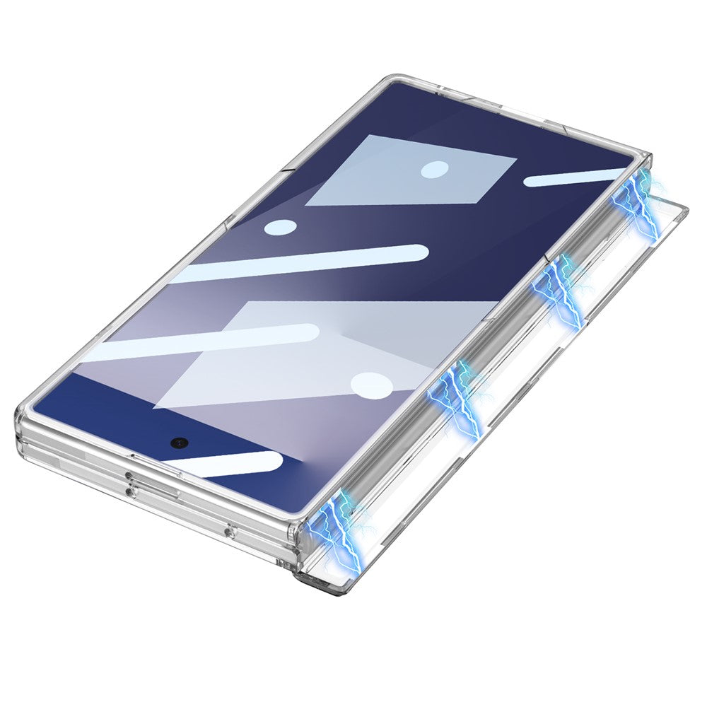 GKK For Samsung Galaxy Z Fold7 5G Case Magnetic Hinge Protection Hard PC Clear Phone Cover