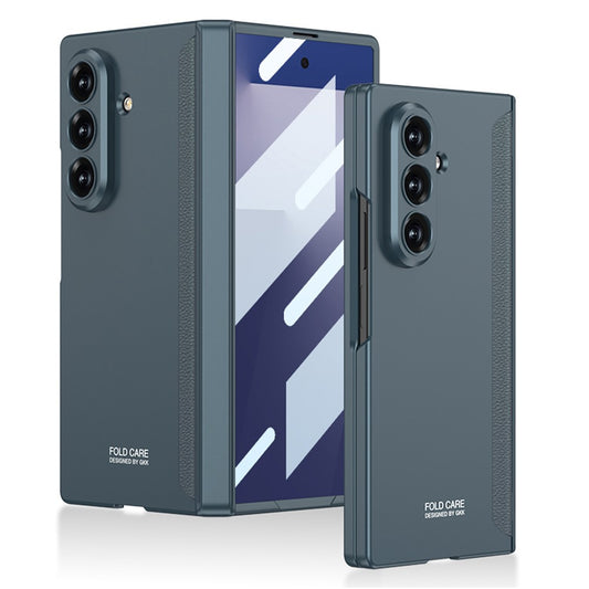 GKK For Samsung Galaxy Z Fold7 5G Case with Clear Screen Film Magnetic Hinge Protection Phone Cover - Green