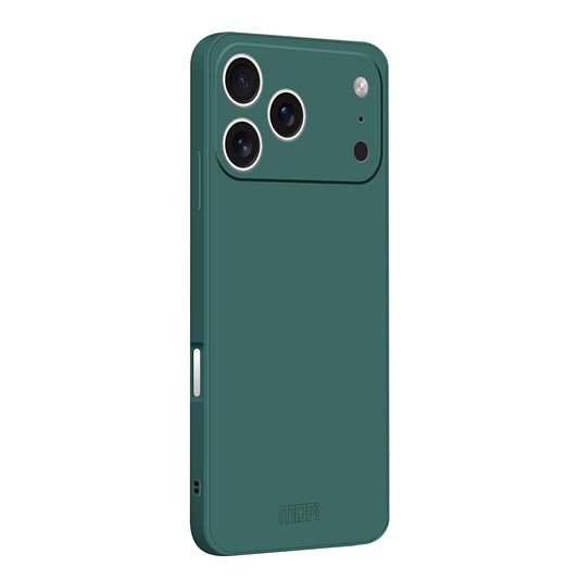 For iPhone 17 Pro Max Case MOFI Skin Touch Soft TPU Protective Phone Cover - Dark Green