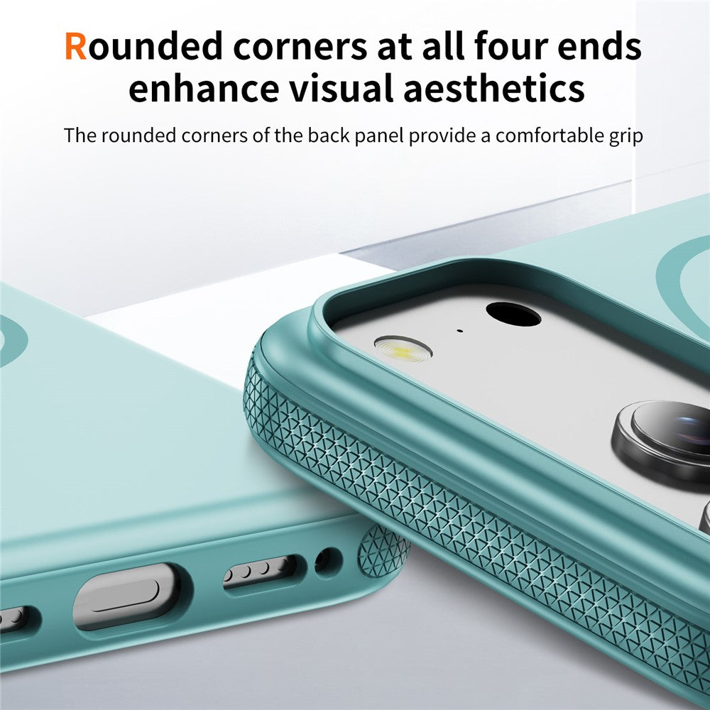 For iPhone 17 Pro Max Case Compatible with MagSafe 2.8mm PC + 2.2mm TPU Shockproof Hybrid Phone Cover - Sky Blue