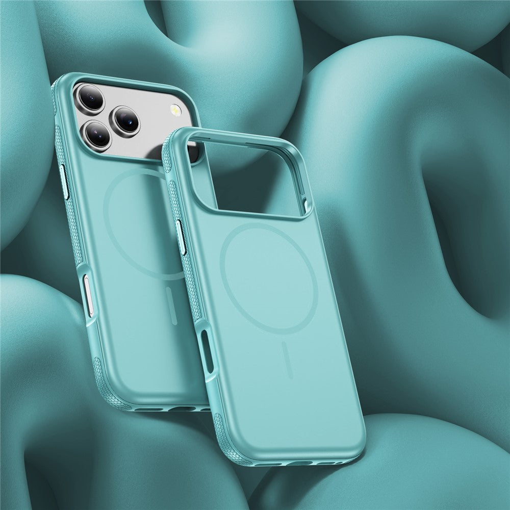 For iPhone 17 Pro Max Case Compatible with MagSafe 2.8mm PC + 2.2mm TPU Shockproof Hybrid Phone Cover - Sky Blue
