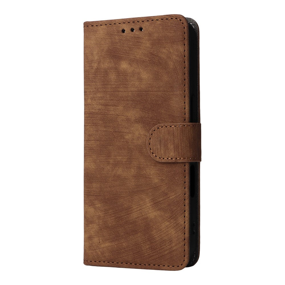 For iPhone 17 Pro Max Case Wallet RFID Blocking PU Leather Phone Cover Stand with Strap - Brown