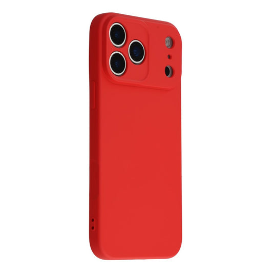 AMORUS For iPhone 17 Pro Max Case Precise Cutouts TPU Fiber Lining Shockproof Phone Cover - Red