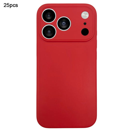 Bulk Purchasing 25Pcs For iPhone 17 Pro Max Case 1.2mm TPU Matte Phone Cover - Red