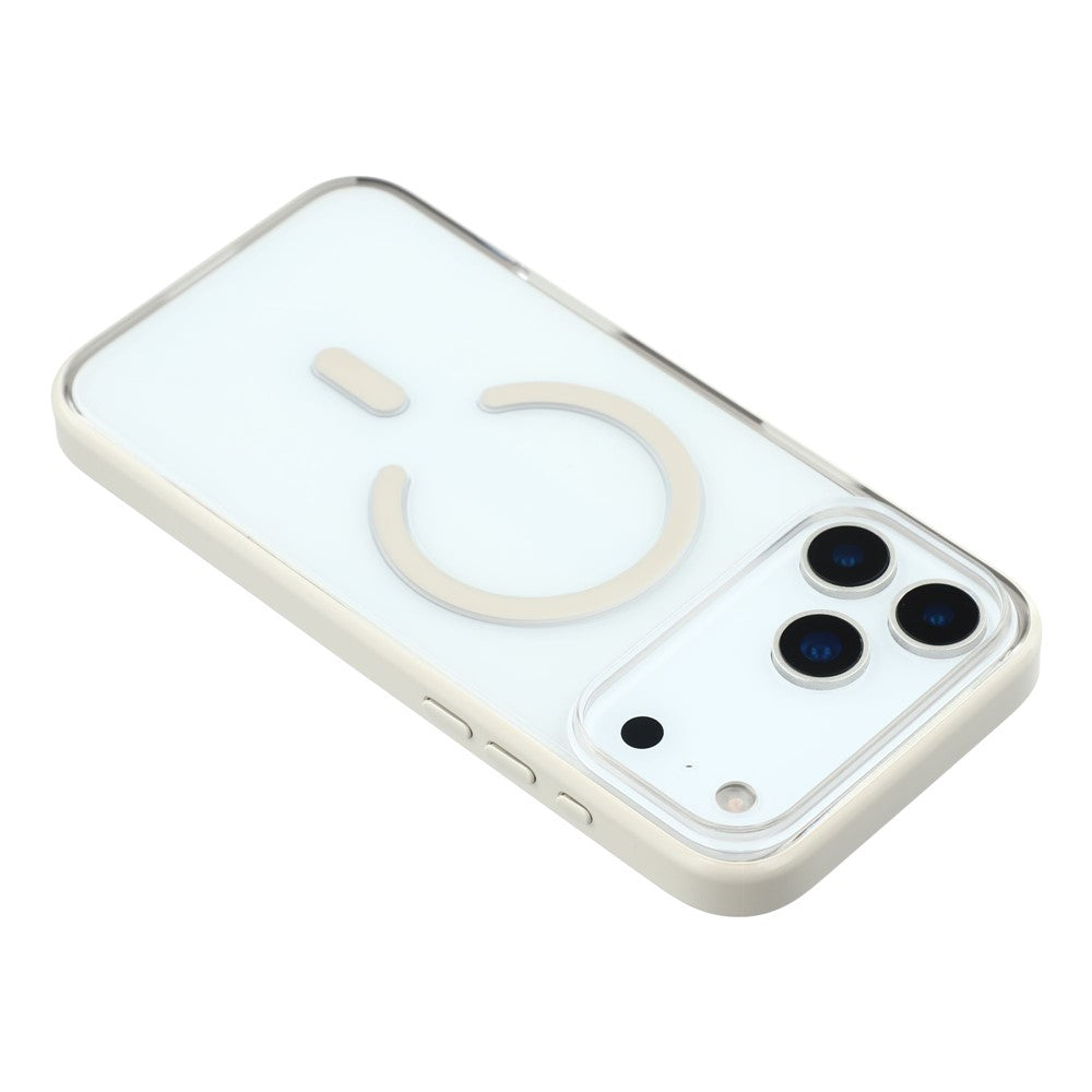 MUTURAL For iPhone 17 Pro Max Case Compatible with MagSafe Translucent PC + TPU Phone Cover - Beige