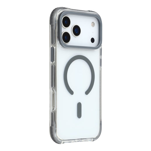 MUTURAL For iPhone 17 Pro Max Case Compatible with MagSafe Reinforced Corners PC + TPU Clear Phone Cover - Dark Grey