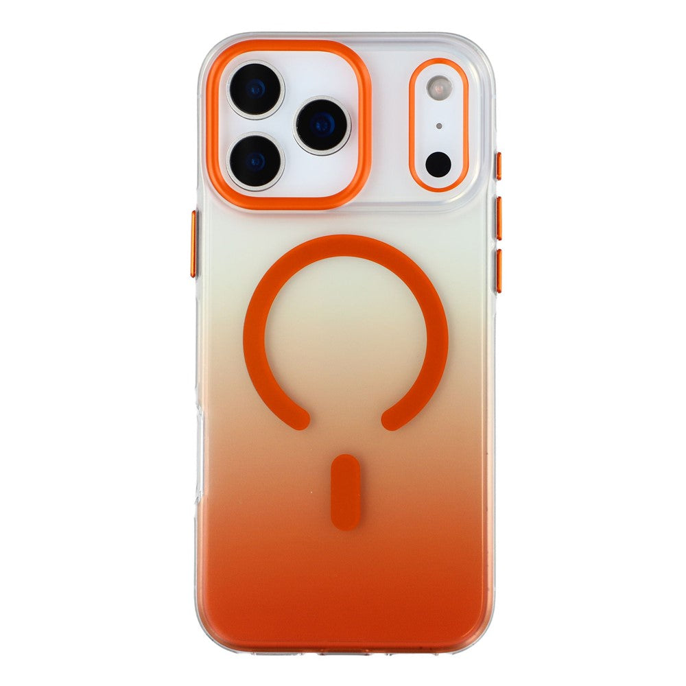 MUTURAL For iPhone 17 Pro Max Case Compatible with MagSafe PC + TPU Gradient Phone Cover - Orange
