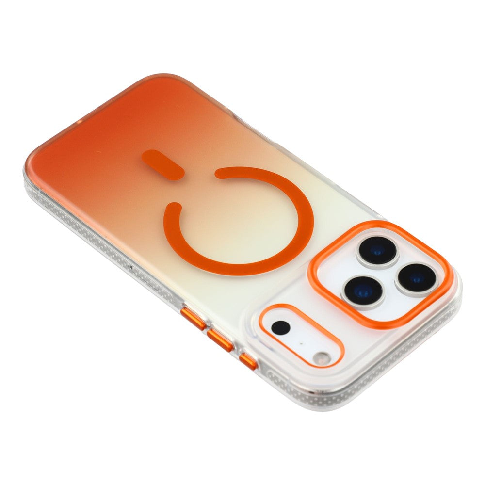 MUTURAL For iPhone 17 Pro Max Case Compatible with MagSafe PC + TPU Gradient Phone Cover - Orange